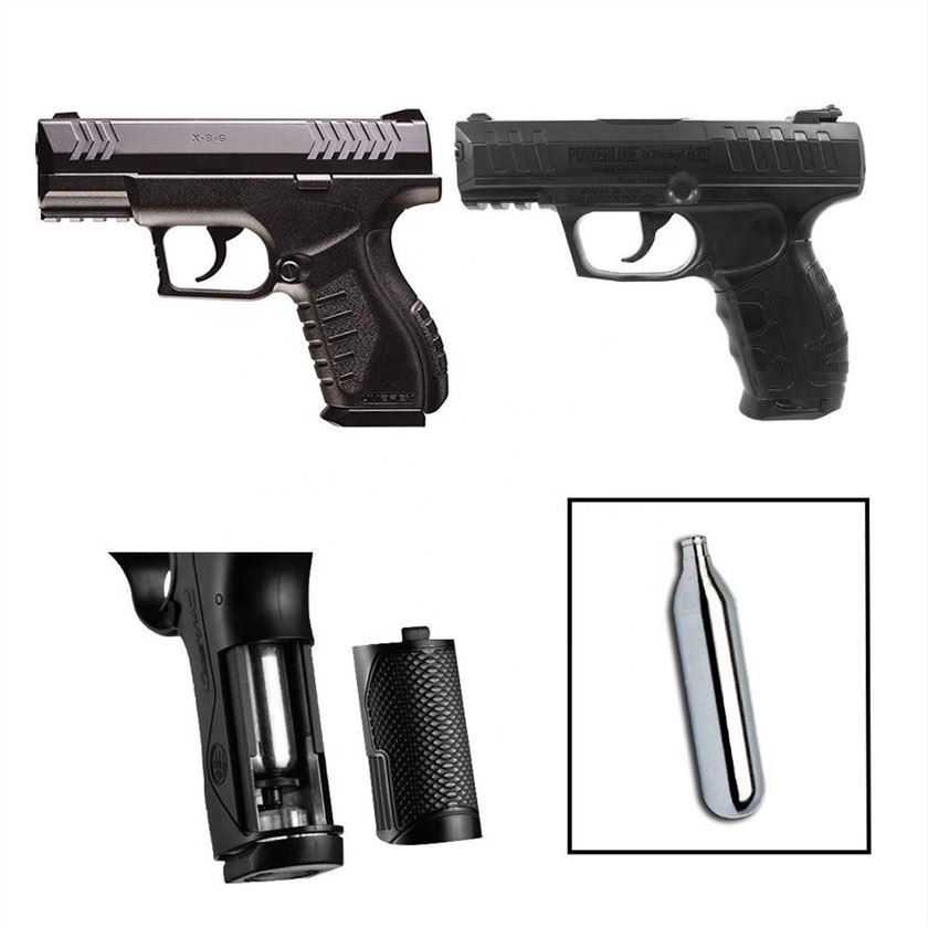 Acél anyagú 12 grammos CO2 gázpatron